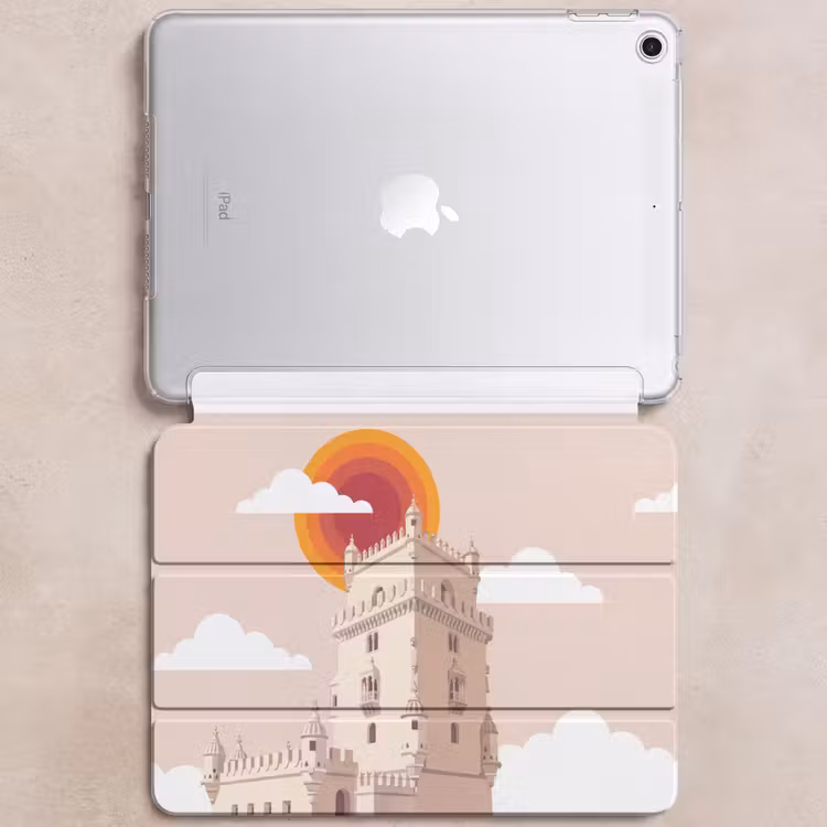 iPad hoes - Toren - Rivier - Architectuur - Modern - Oranje — 6