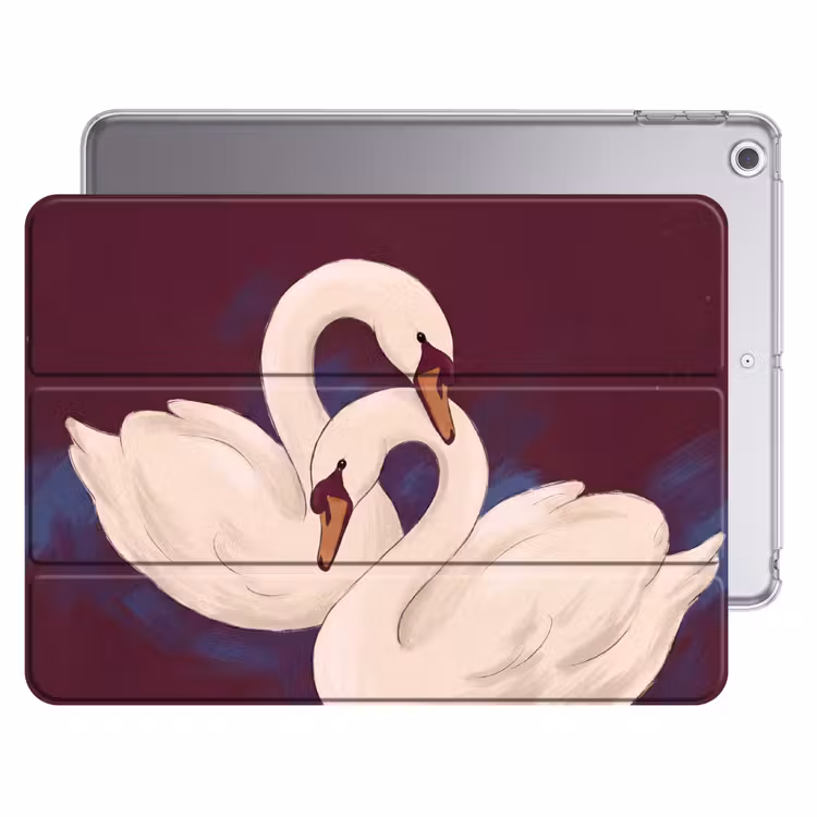 iPad hoes - Vogel - Koppel - Liefde - Abstract - Wit — 1