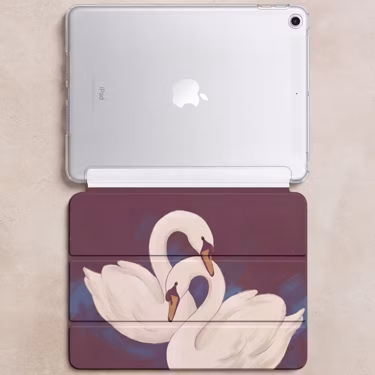 iPad hoes - Vogel - Koppel - Liefde - Abstract - Wit — 6