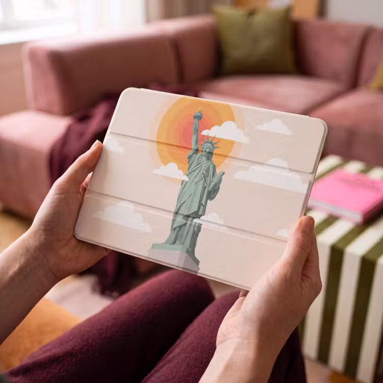 iPad hoes - Vrijheidsbeeld - New York - Zon - Modern — 3