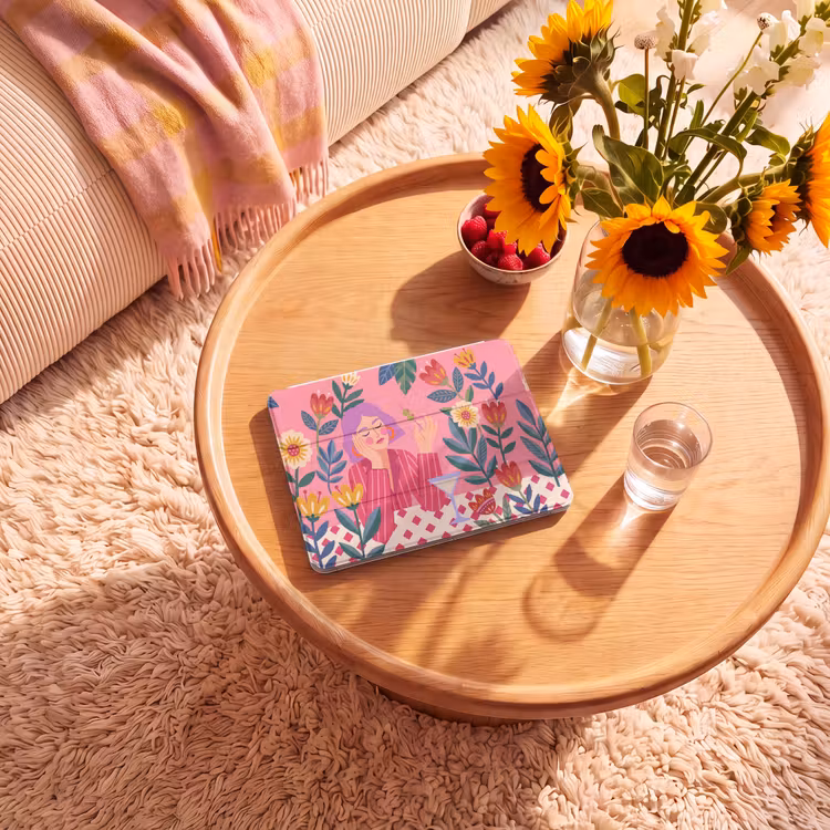 iPad hoes - Vrouw - Cocktail - Bloemen - Modern - Roze — 2
