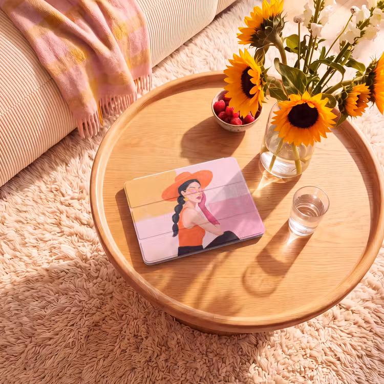 iPad hoes - Vrouw - Hoed - Mode - Modern - Oranje — 2