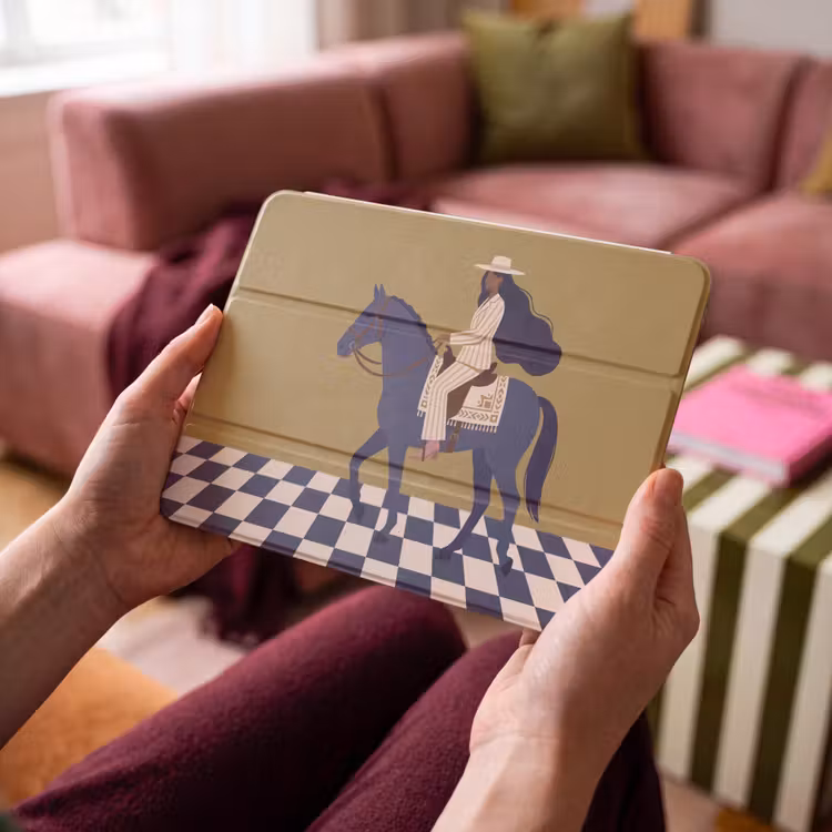 iPad hoes - Vrouw - Paard - Rijden - Modern - Abstract — 3