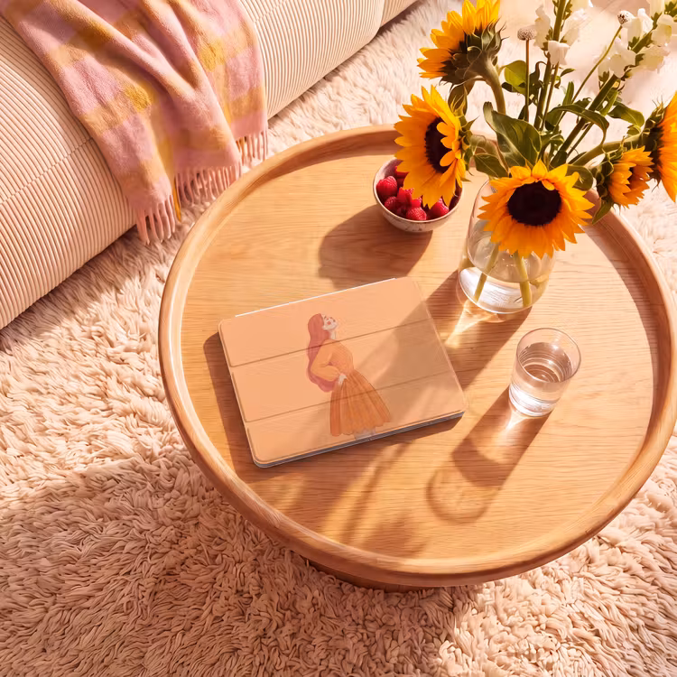 iPad hoes - Vrouw - Profiel - Mensen - Modern - Oranje — 2