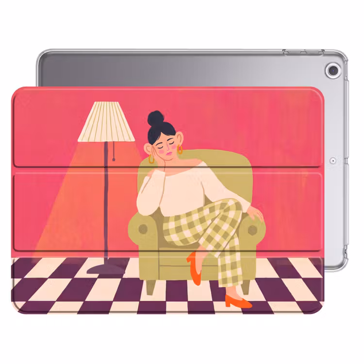 iPad hoes - Vrouw - Rust - Interieur - Modern - Kunst — 1