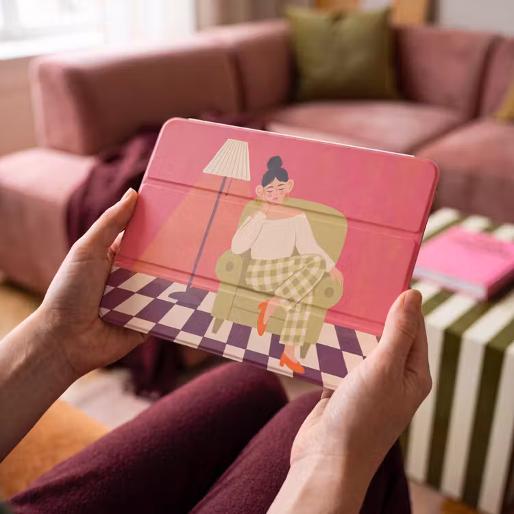 iPad hoes - Vrouw - Rust - Interieur - Modern - Kunst — 3