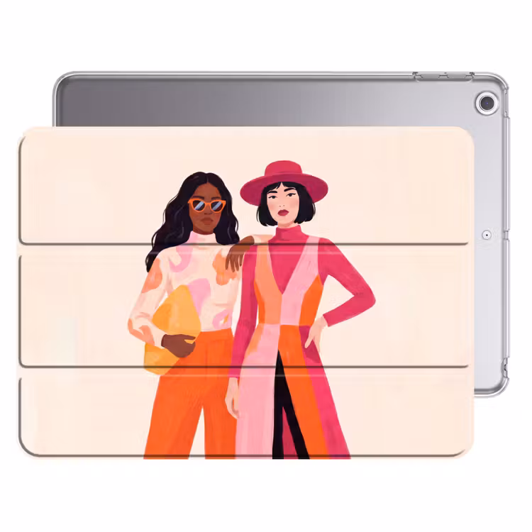 iPad hoes - Vrouw - Twee - Mode - Abstract - Kleurrijk — 1