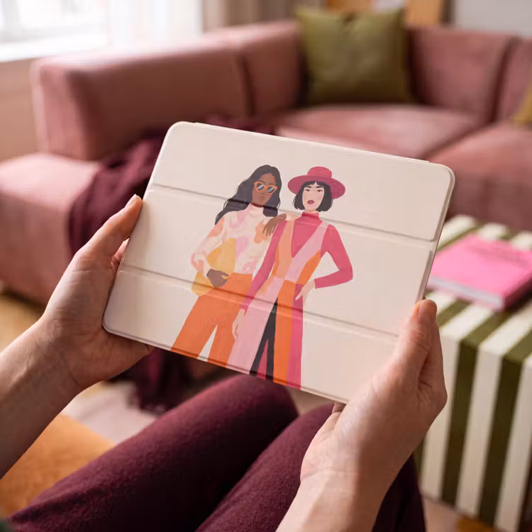 iPad hoes - Vrouw - Twee - Mode - Abstract - Kleurrijk — 3