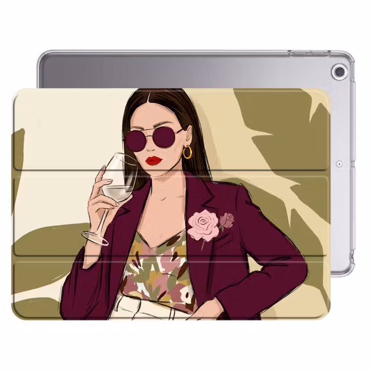iPad hoes - Vrouw - Wijn - Portret - Mode - Modern — 1
