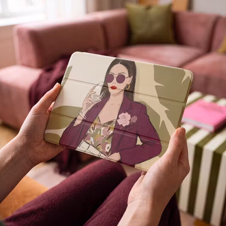 iPad hoes - Vrouw - Wijn - Portret - Mode - Modern — 3