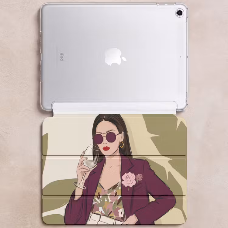 iPad hoes - Vrouw - Wijn - Portret - Mode - Modern — 6