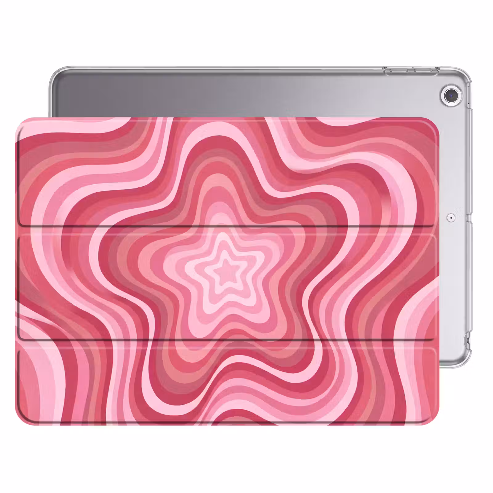 iPad hoes - Ster - Golvend - Abstract - Roze — 1