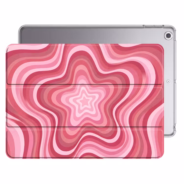 iPad hoes - Ster - Golvend - Abstract - Roze — 1