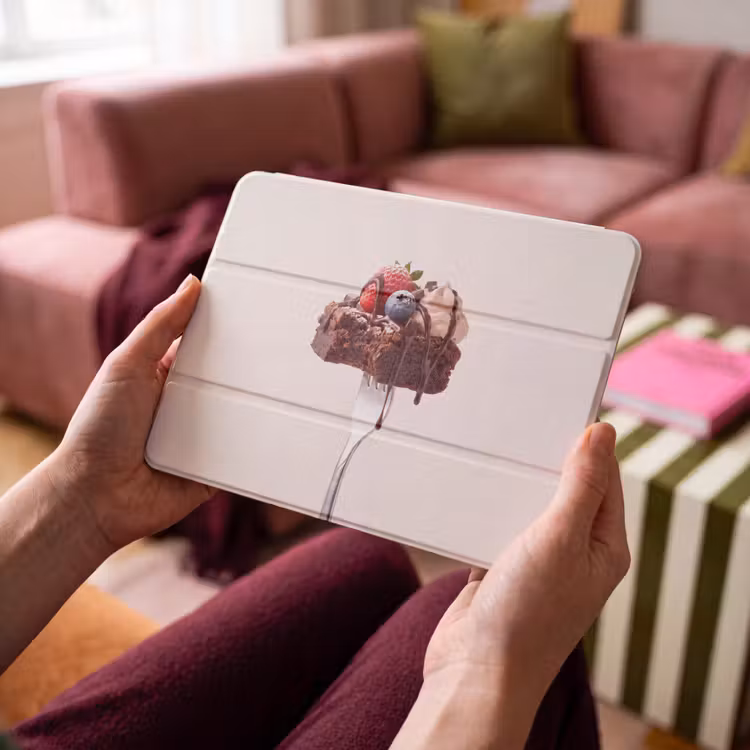iPad hoes - Vork - brownie - aardbei — 3