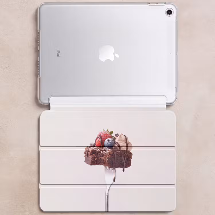 iPad hoes - Vork - brownie - aardbei — 6