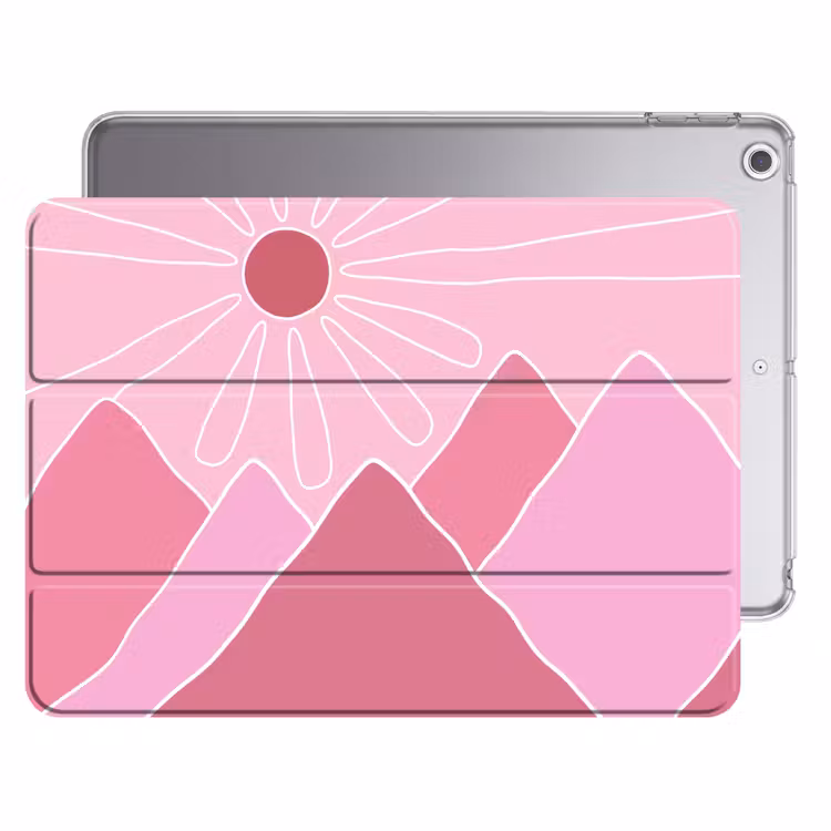 iPad hoes - Zon - Bergen - Natuur - Abstract - Roze — 1