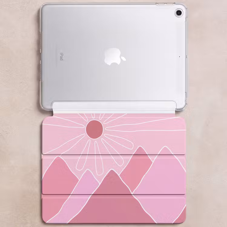 iPad hoes - Zon - Bergen - Natuur - Abstract - Roze — 6
