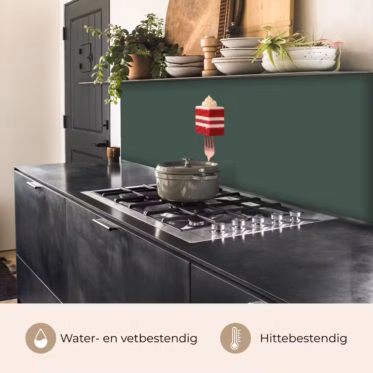 Keuken achterwand - Cake - Vork - Rood — 5