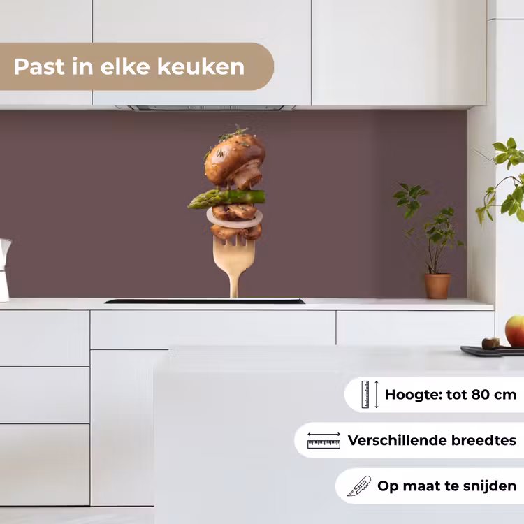 Keuken achterwand - Eten - Gestapeld - Vork — 7