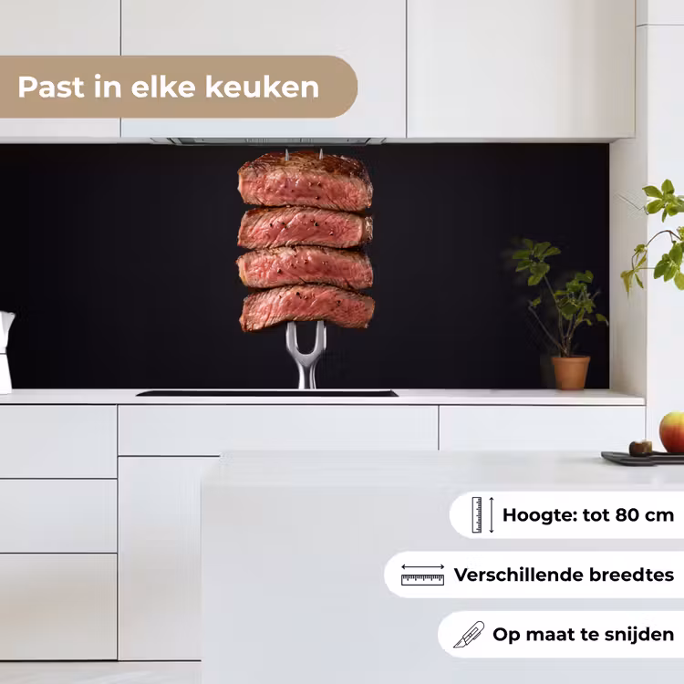 Keuken achterwand - Eten - Rosé - Vork — 7