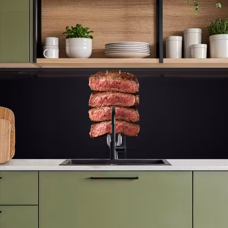 Keuken achterwand - Eten - Rosé - Vork — 8