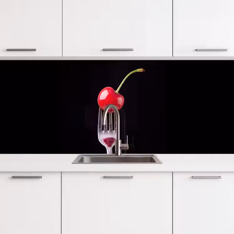 Keuken achterwand - Rode kers - Vork — 4