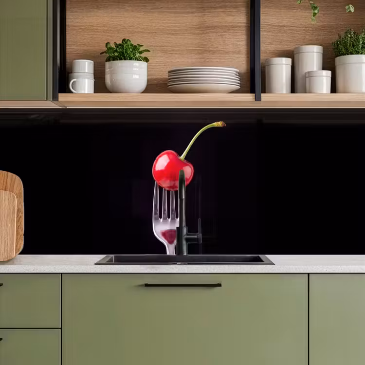 Keuken achterwand - Rode kers - Vork — 8