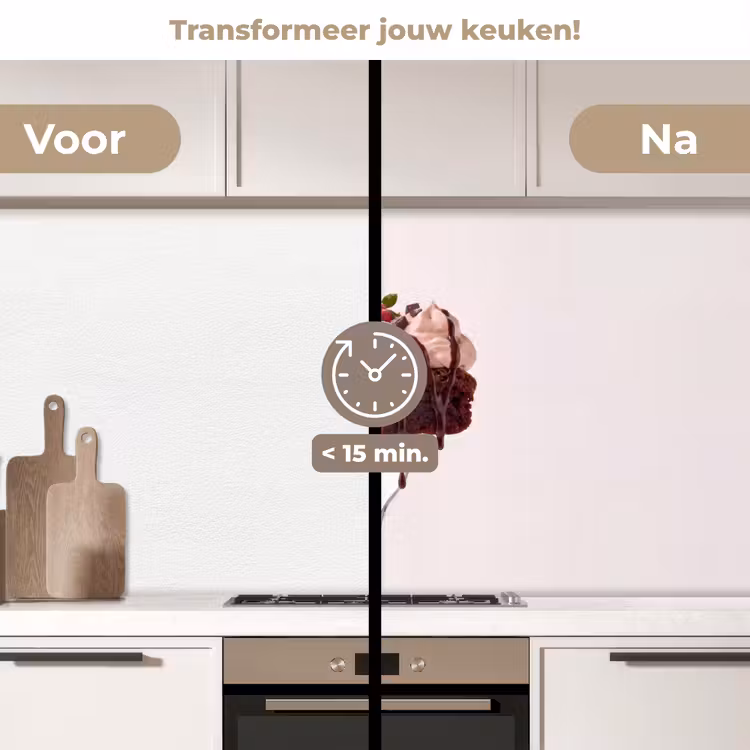 Keuken achterwand - Vork - brownie - aardbei — 2