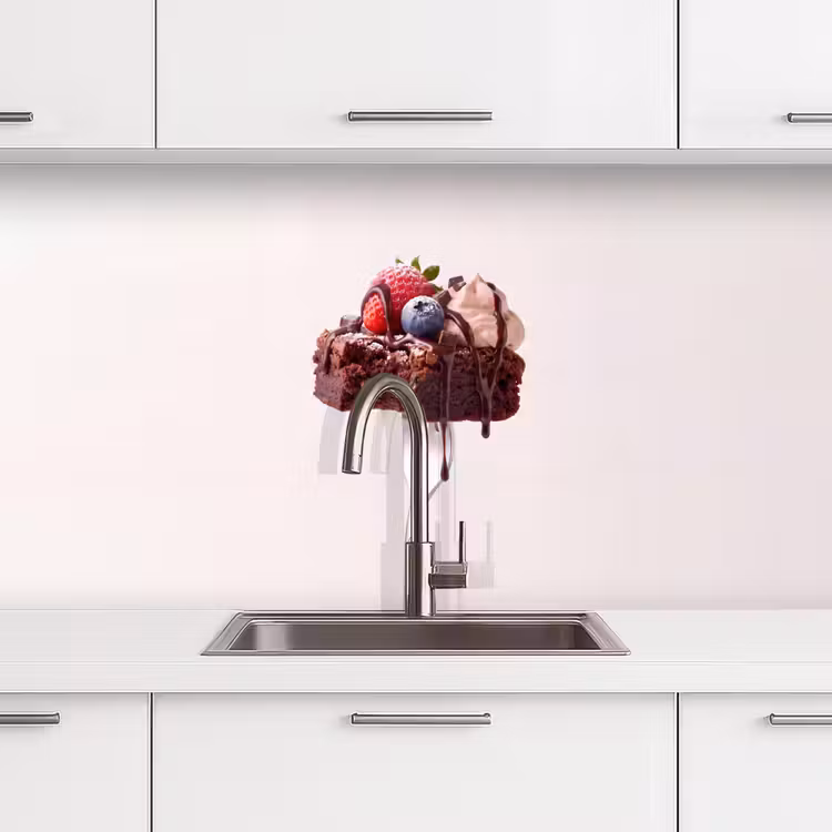 Keuken achterwand - Vork - brownie - aardbei — 3