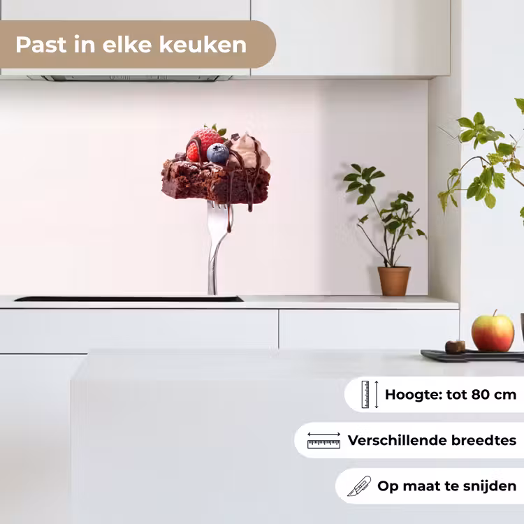 Keuken achterwand - Vork - brownie - aardbei — 6