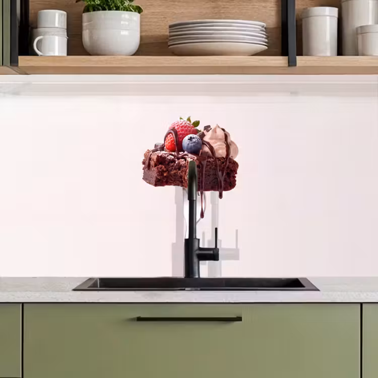 Keuken achterwand - Vork - brownie - aardbei — 8