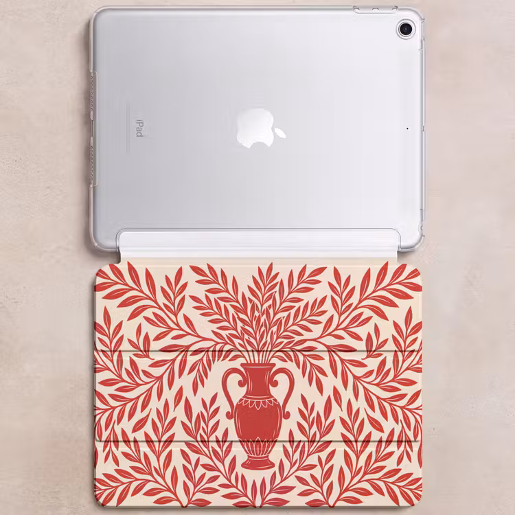 iPad hoes - Vaas - Planten - Decoratie - Abstract - Rood — 6
