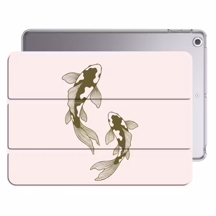 iPad hoes - Vis - Zwemmend - Groen - Abstract - Dieren — 1