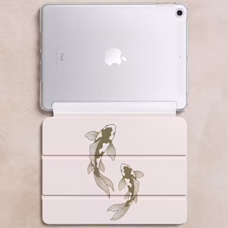 iPad hoes - Vis - Zwemmend - Groen - Abstract - Dieren — 6