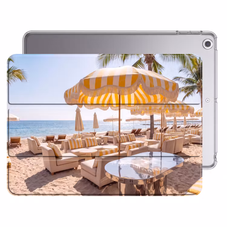 iPad hoes - Strand - Ligbedden - Vakantie - Modern - Geel — 1