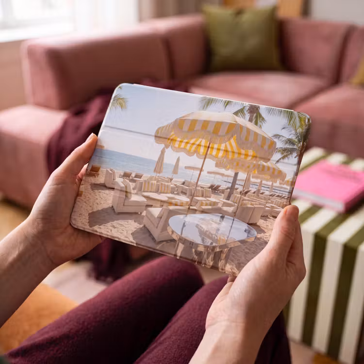 iPad hoes - Strand - Ligbedden - Vakantie - Modern - Geel — 3