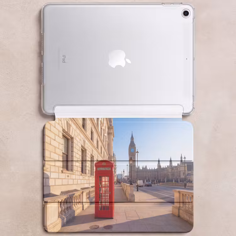 iPad hoes - Telefooncel - Rood - Londen - Stad - Architectuur — 6