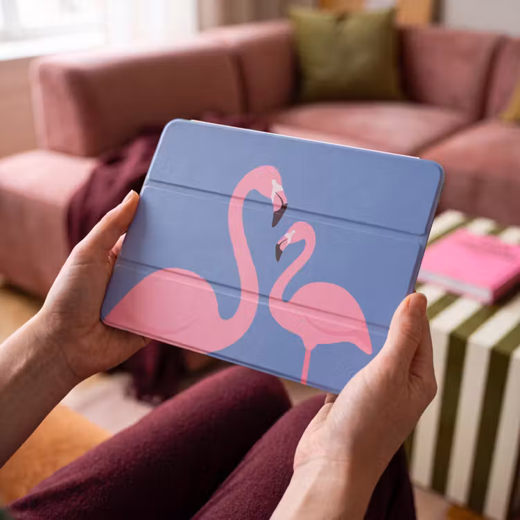 iPad hoes - Vogel - Paar - Dieren - Modern - Roze — 3