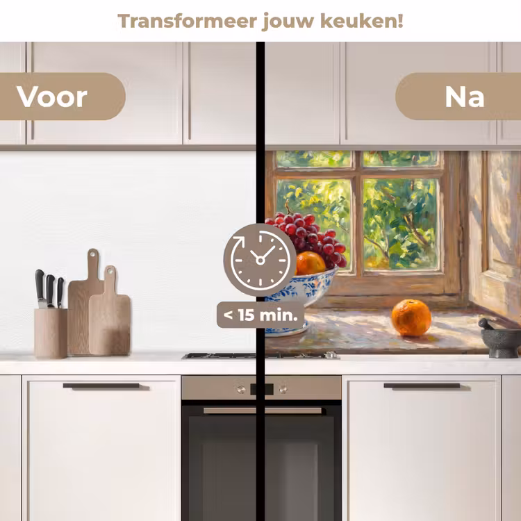Keuken achterwand - Fruit - Vensterbank - Natuur — 3