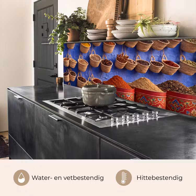 Keuken achterwand - Kruiden - Manden - Markt — 5