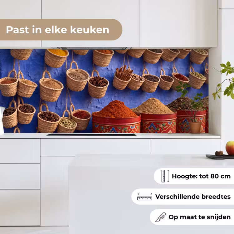 Keuken achterwand - Kruiden - Manden - Markt — 7