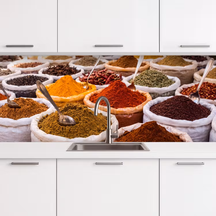 Keuken achterwand - Kruiden - Markt - Eten — 4