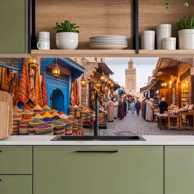 Keuken achterwand - Markt - Oosters - Kleurrijk — 8