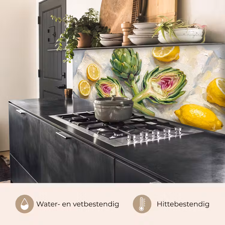 Keuken achterwand - Artisjok - Citroen - Eten — 5