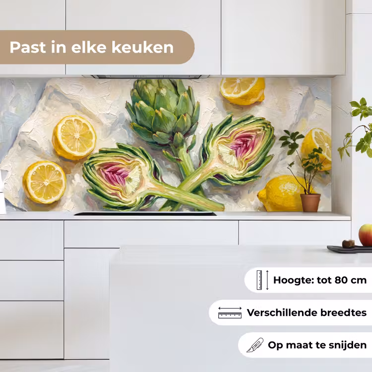 Keuken achterwand - Artisjok - Citroen - Eten — 7
