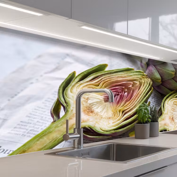 Keuken achterwand - Artisjok - Doorgesneden - Eten — 2
