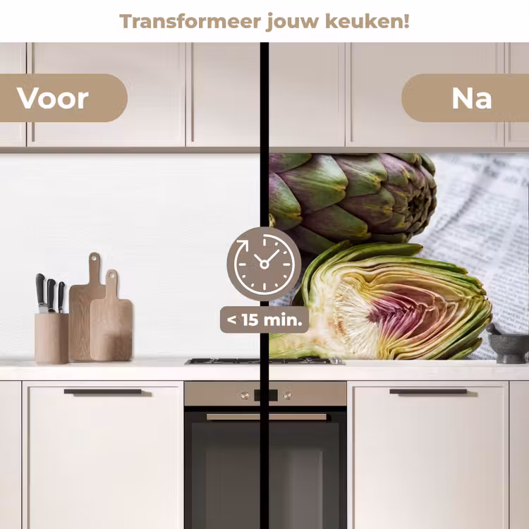 Keuken achterwand - Artisjok - Doorgesneden - Eten — 3