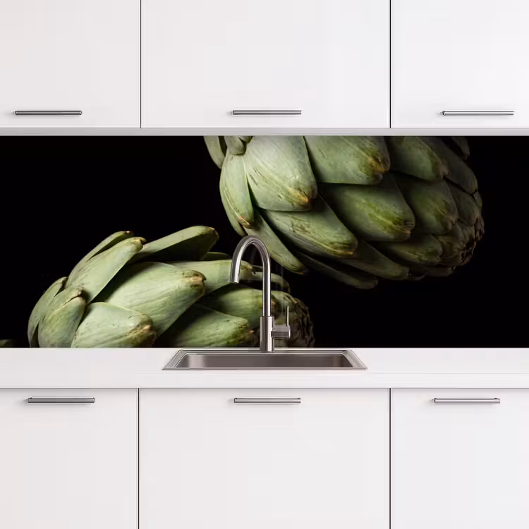 Keuken achterwand - Artisjok - Groen - Eten — 4