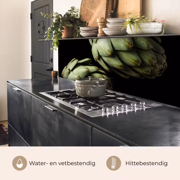 Keuken achterwand - Artisjok - Groen - Eten — 5