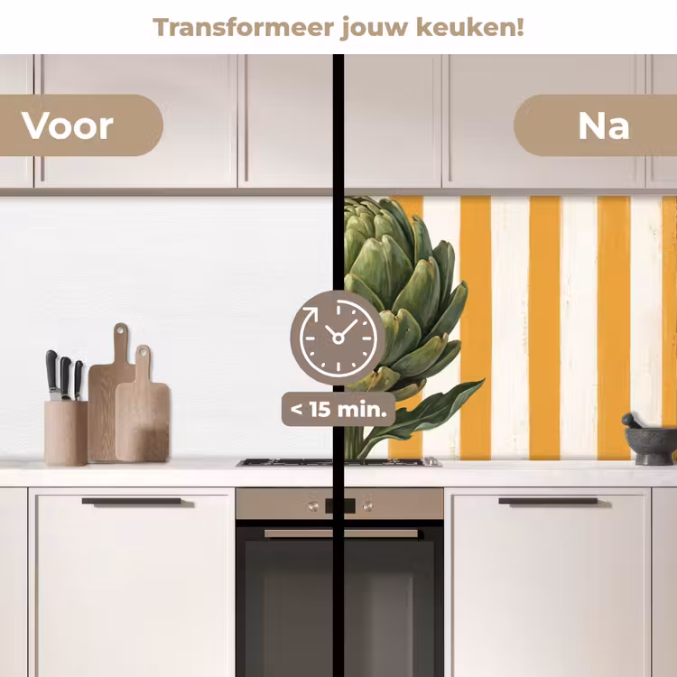Keuken achterwand - Artisjok - Modern - Groente — 3